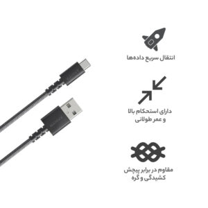 کابل تبدیل USB به USB-C انکر مدل A8022 طول 0.9 متر...