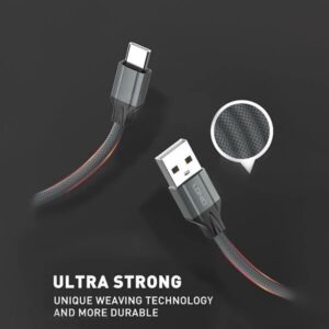 کابل تبدیل USB به USB-C الدینیو مدل LS441 طول 1 متر مشکی...