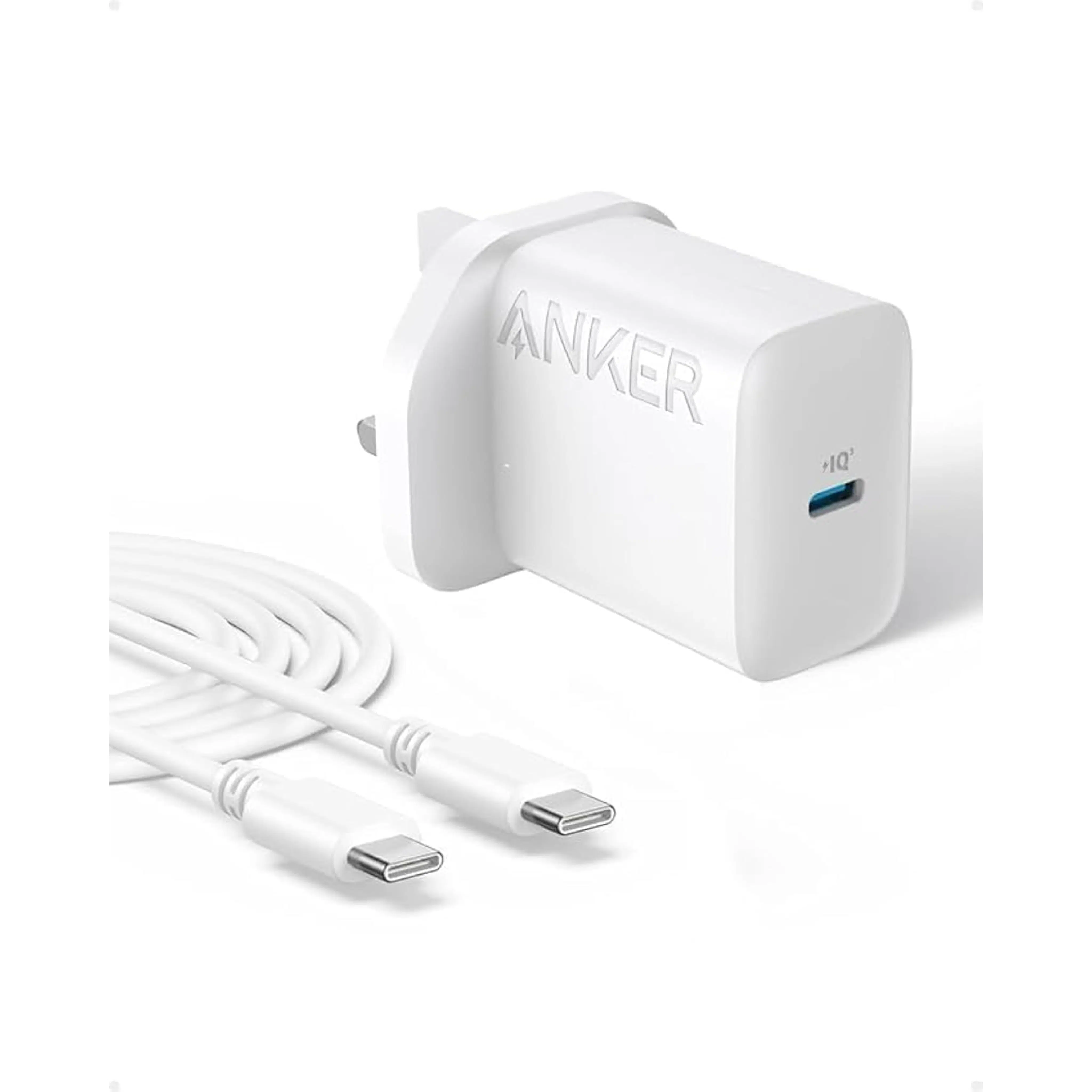 شارژر 20 وات انکر مدل B2347K21 ANKER PowerPort - 20W USB-C + USB-C cable