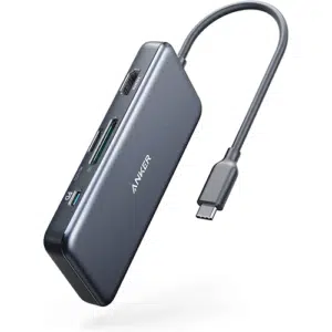 هاب 7 پورت انکر مدل Anker USB C Hub, 341 USB-C Hub (7-in-1) with 4K HDMI, 100W A83460A2