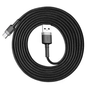 کابل تبدیل USB به USB-C باسئوس مدل Baseus Cafule Metal Data Cable A-C 66W CAKF000 طول 1 متر