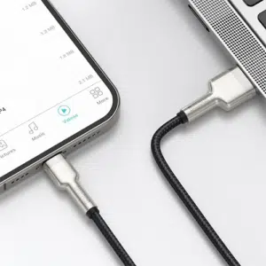 کابل تبدیل USB به IP باسئوس مدل Baseus Cafule Metal Data Cable USB CALJK طول 0.25 متر